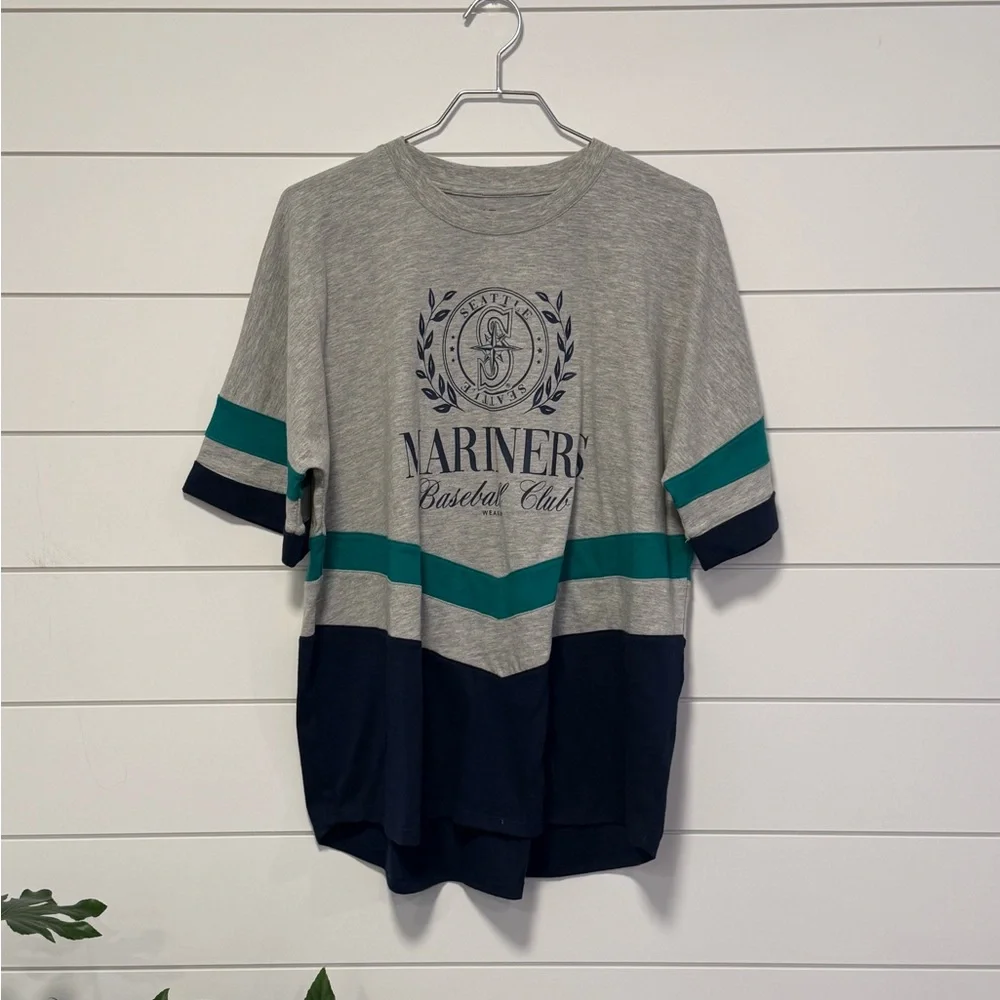 Seattle Mariners Oversized Graphic Tee MLB Baseball Shirt Womens Size M - Picture 3 of 5